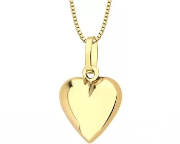 Coração em ouro18k/750 Pequeno- 4mm - Pendente de brinco ou colares