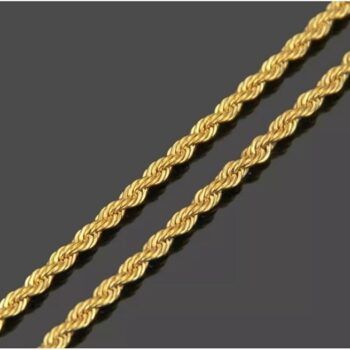 Corrente de Ouro 18K/750 Modelo Cordão Baiano 45 cm com 5mm