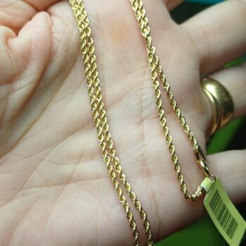 Conjunto Corrente Ouro 18K/750 Mod. Cordão Baiano 3mm - 3,2 gr CJ - 45cm + Pingente de Pêrola verdadeira com base em ouro 18K/750