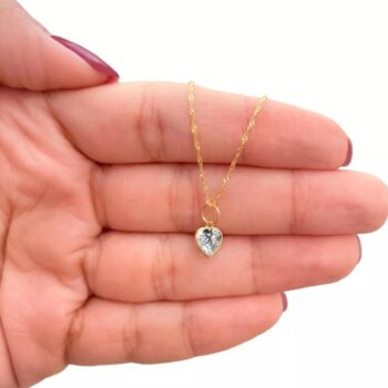 CORRENTE SINGAPURA COM PINGENTE PONTO DE LUZ 45CM OURO 18K/750