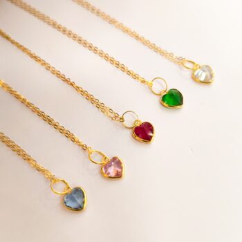 Conjunto corrente modelo balãozinho ouro18k/750  45cm+ Pingente de coração cor Vermelho