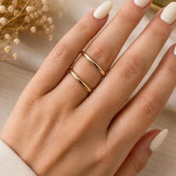 Aliança Em Ouro 18K/750 2mm - Com Tamanhos A Sua Escolha